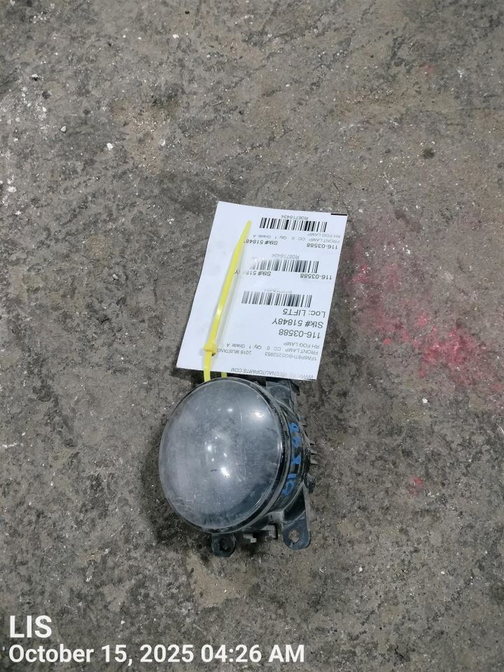 RIGHT FOG LAMP OEM 15-17 FORD MUSTANG 1YR WRNTY - Image 3
