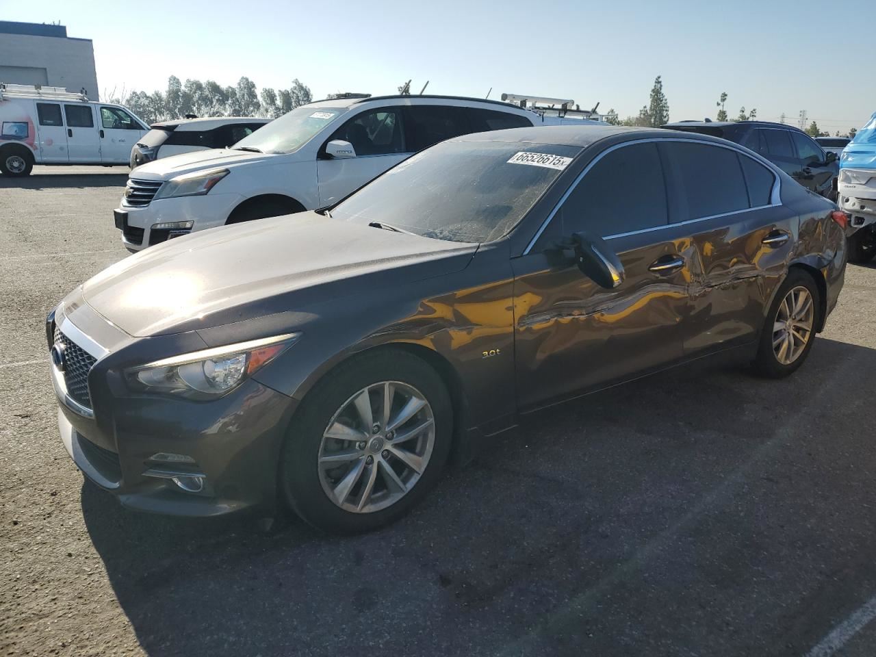 LEFT BLK FRONT SEAT ONLY OEM 16-18 INFINITI Q50 - Image 2