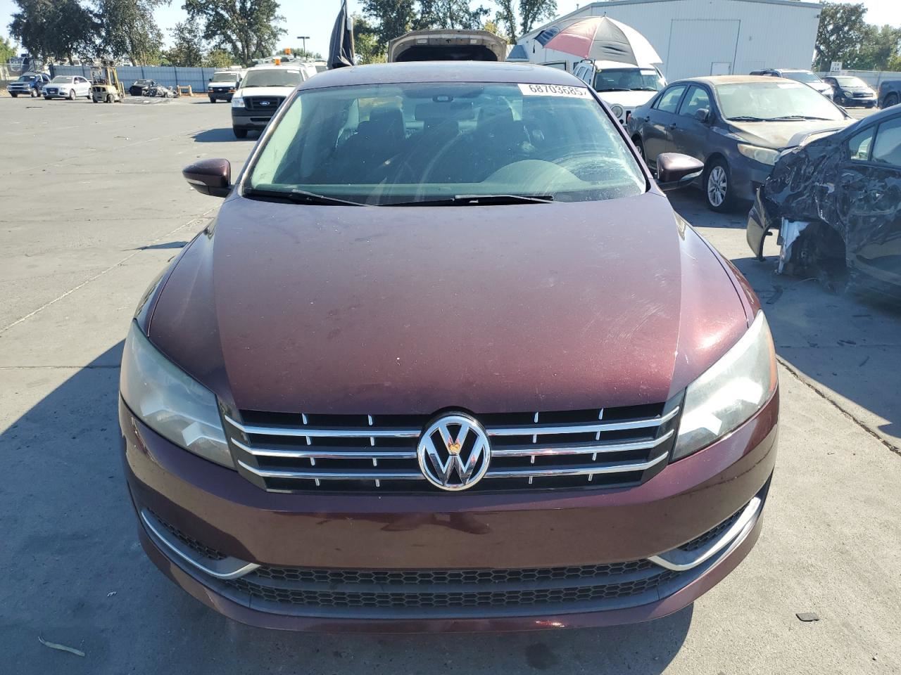 RED DECKLID TAILGATE OEM 12-15 VOLKSWAGEN PASSAT - Image 5