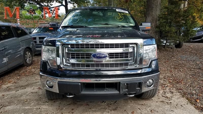  used-auto-parts 2014 ford-truck ford-f150-pickup rear-body 190-bumper-assembly--rear 190-02087e--styleside---tow-package--w-o-heavy-duty-payload-package;-park-assist--chromed part-2217556-1643-1