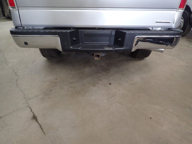  used-auto-parts 2014 ford-truck ford-f150-pickup rear-body 190-bumper-assembly--rear 190-02087e--styleside---tow-package--w-o-heavy-duty-payload-package;-park-assist--chromed part-212949-3765-1