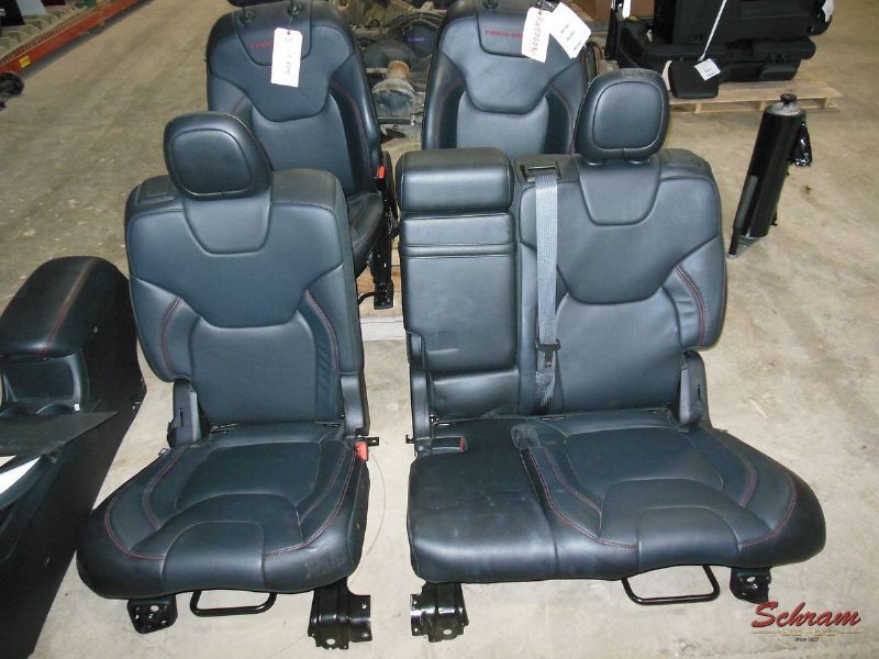 20152017 JEEP CHEROKEE TRAILHAWK SEAT SET BLACK LEATHER