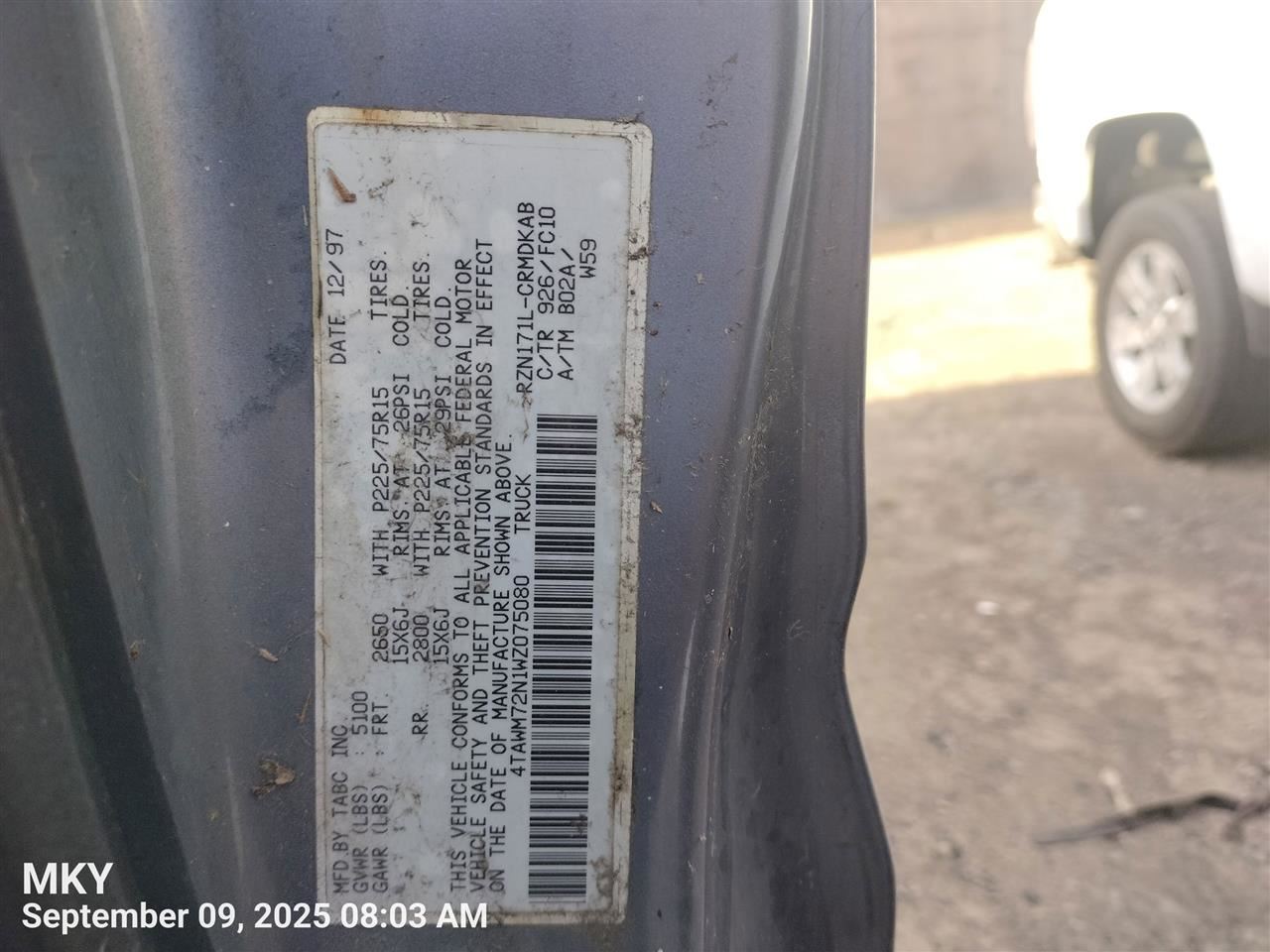 ENGINE WIRE HARNESS 1998 TOYOTA TACOMA - Image 2