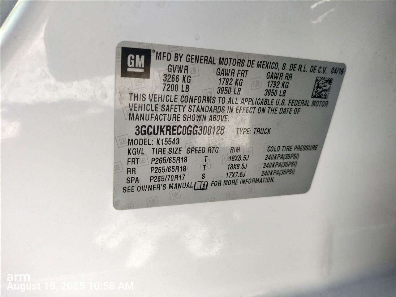 Benzeen WIRE HARNESS 84024462 2016 CHEVROLET SILVRDO15 - Image 1