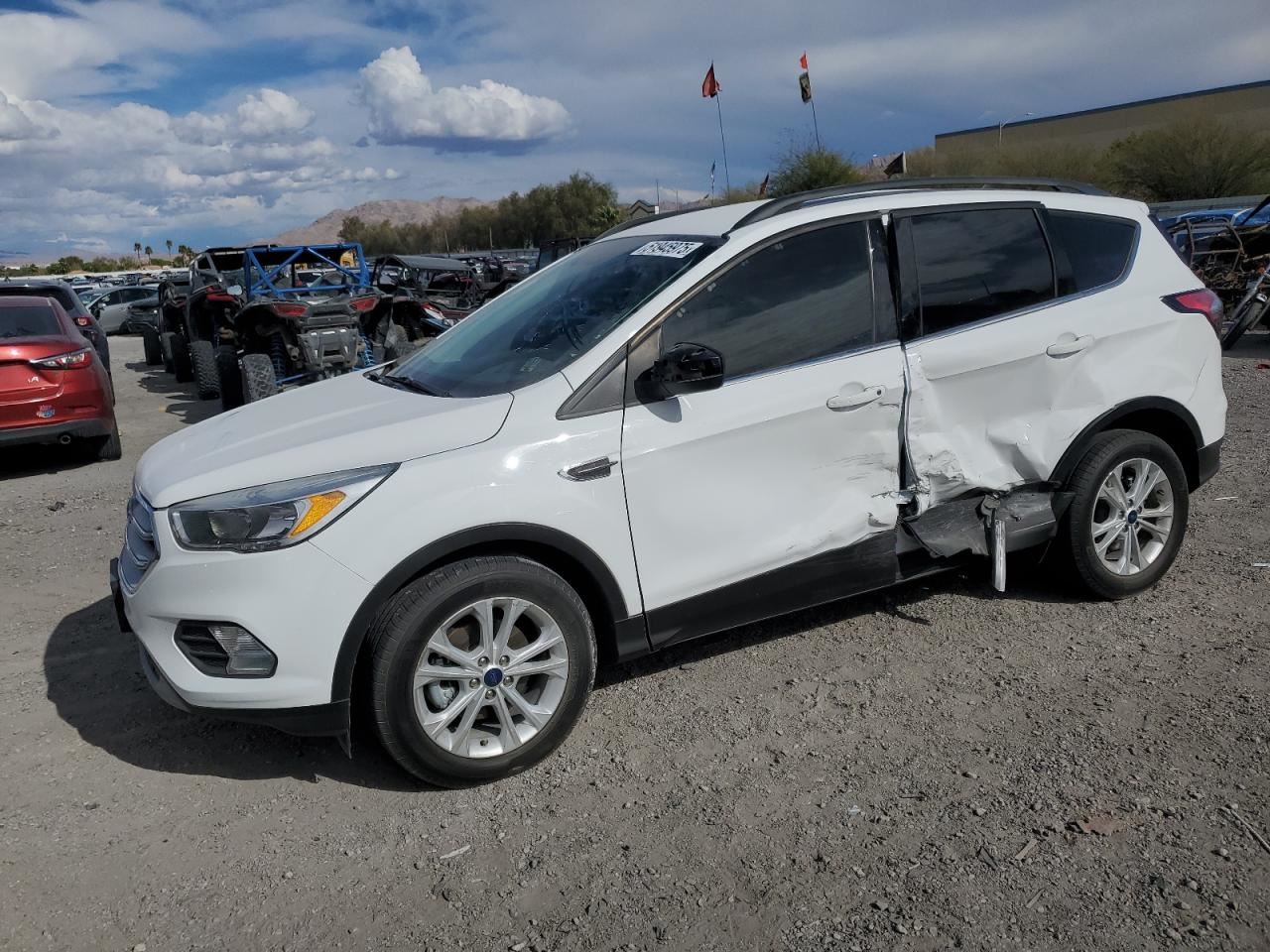 LEFT BLK REAR HEADREST OEM 2018 FORD ESCAPE - Image 2