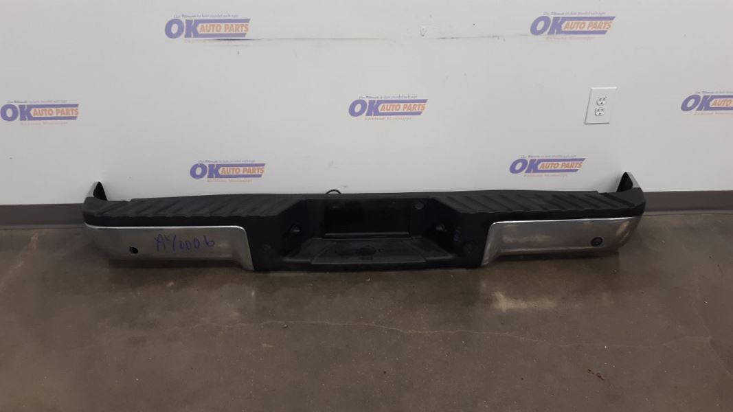  used-auto-parts 2010 ford-truck ford-f150-pickup rear-body 190-bumper-assembly--rear 190-02087e--styleside---tow-package--w-o-heavy-duty-payload-package;-park-assist--chromed part-816724-1897-1