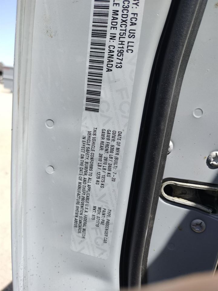 STEERING WHEEL 2020 DODGE CHARGER - Image 3