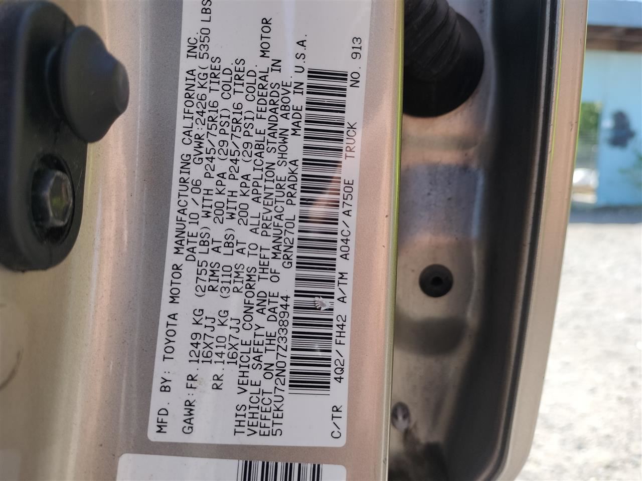 RADIATOR SHROUD OEM 2007 TOYOTA TACOMA - Image 4