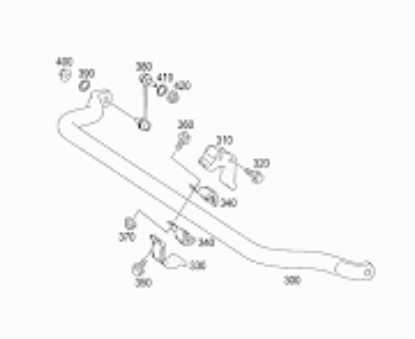 FRONT STABILIZER BAR OEM 06-11 MERCEDES-BENZ ML350 - Image 1