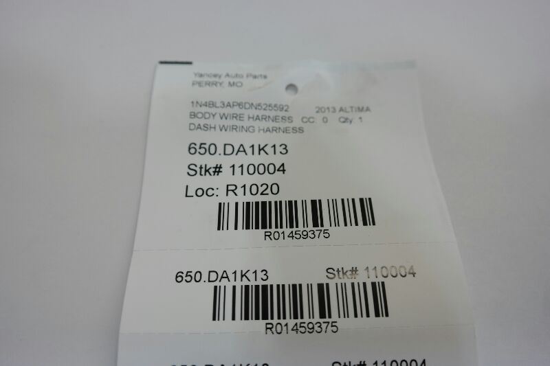 2013 Nissan Altima Dash Wiring Harness | eBay