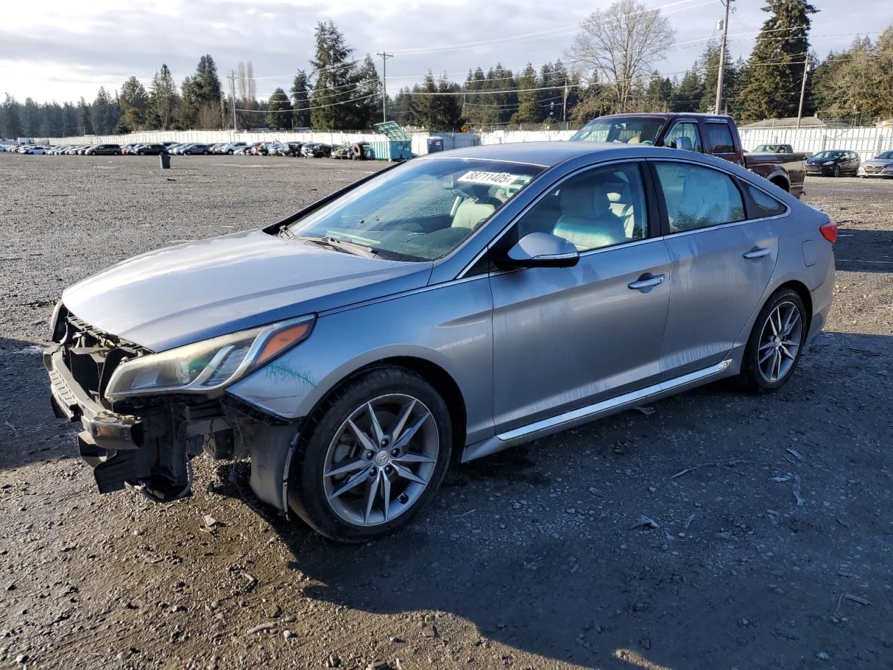 LEFT GRY REAR HEADREST OEM 2015 HYUNDAI SONATA - Image 2