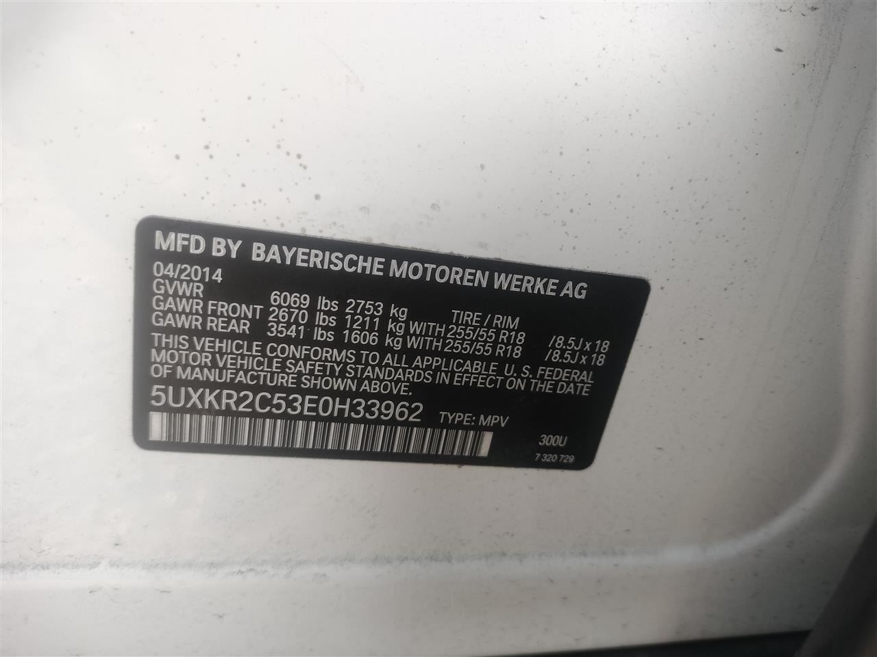 PASSANGER DASH AIR BAG 72129252311 2014-2018 BMW X5 - Image 5