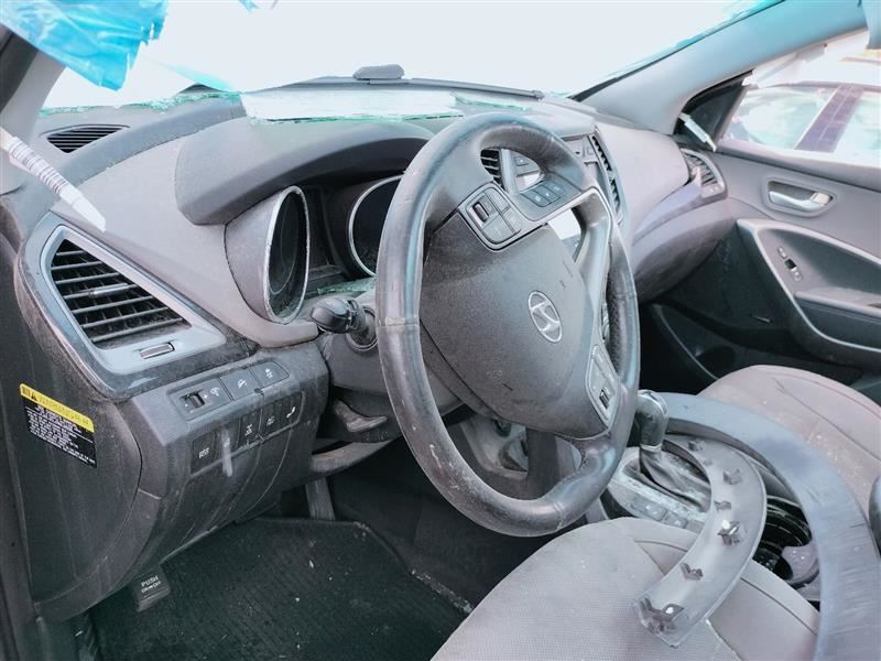 2013-2015 Hyundai Santa Fe Black Leather Steering Wheel Only 561102W901RYN OEM. - Image 1