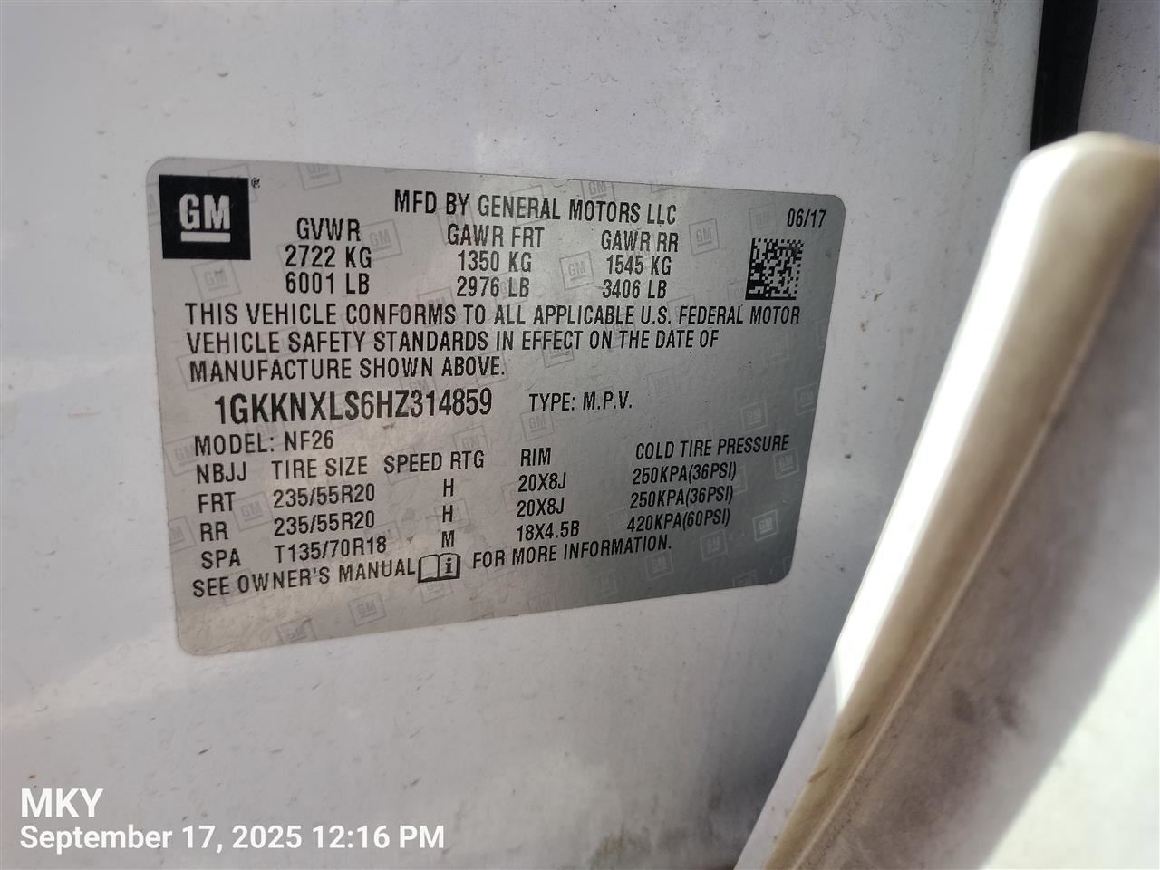 Corner/Park Light Fog-driving VIN W 4th Digit Limited Fits 06-16 IMPALA 7133315 - Image 4