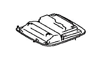 Benzeen   Roof Overhead Console Only 812600-E040A0 Fits 2004-2006 Lexus RX330 OEM - Image 1