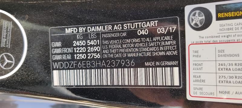 Vacuum   Switch Suspension Valve Block 0993200258 Fits 2017 Mercedes Benz E43 OEM - Image 3