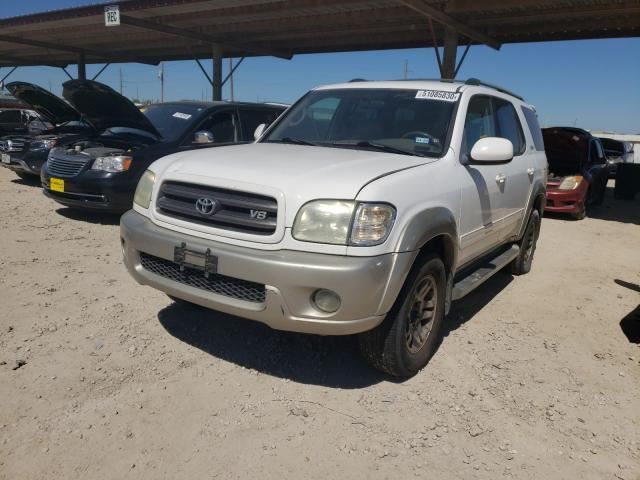 2001-2004 TOYOTA SEQUOIA 4.7L 2WD DRIVER LEFT REAR FENDER FLARE AND DOOR  MOLDING