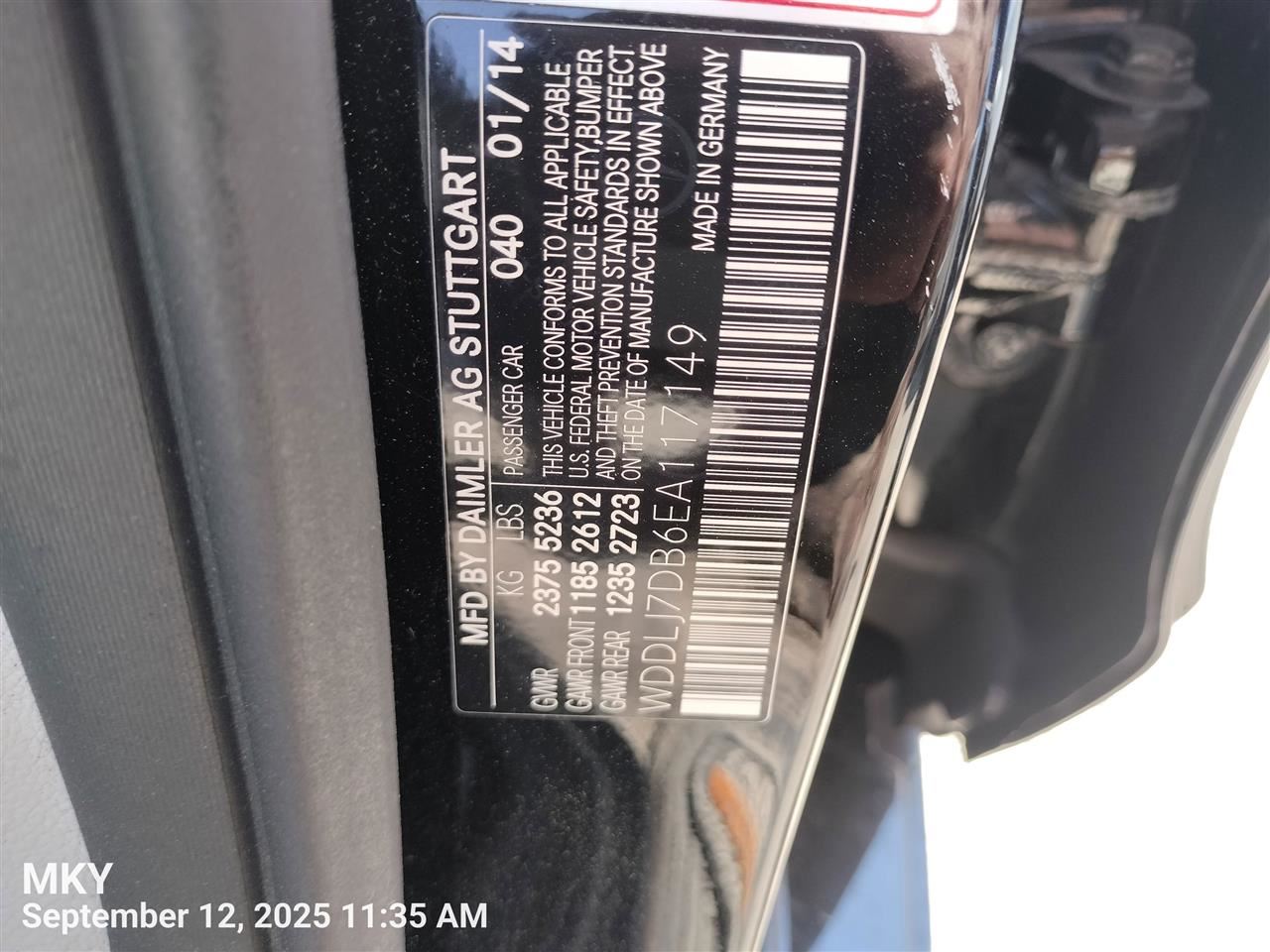 FRONT SUNROOF/MOONROOF MOTOR OEM 2014 MERCEDES-BENZ CLS550 1YR WRNTY - Image 2