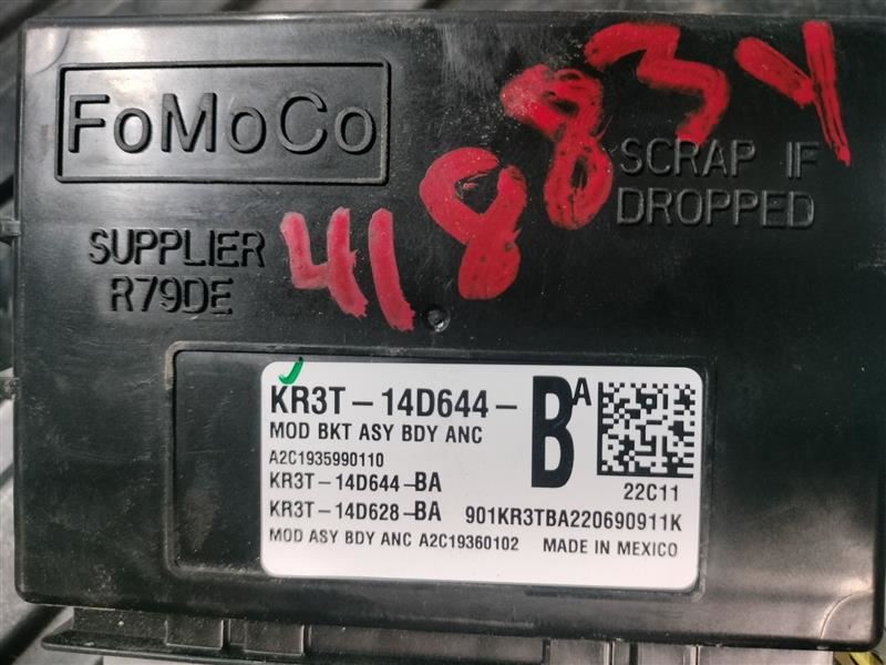 CHASIS CONTROL MODULE KR3T-14D644-BA  KR3T-14D628-BA 2022 FORD MUSTANG - Image 4