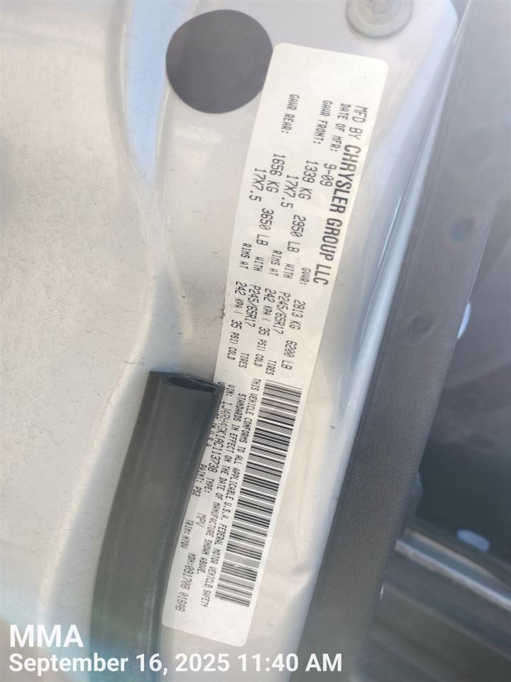 ENGINE WIRE HARNESS 68026383AC 2009 JEEP COMMANDER - Image 3