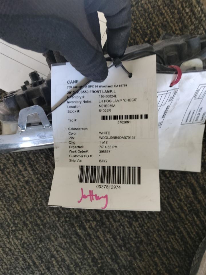 Right FOG LAMP 2218201856 2012-2014 MERCEDES-BENZ CLS550 - Image 3