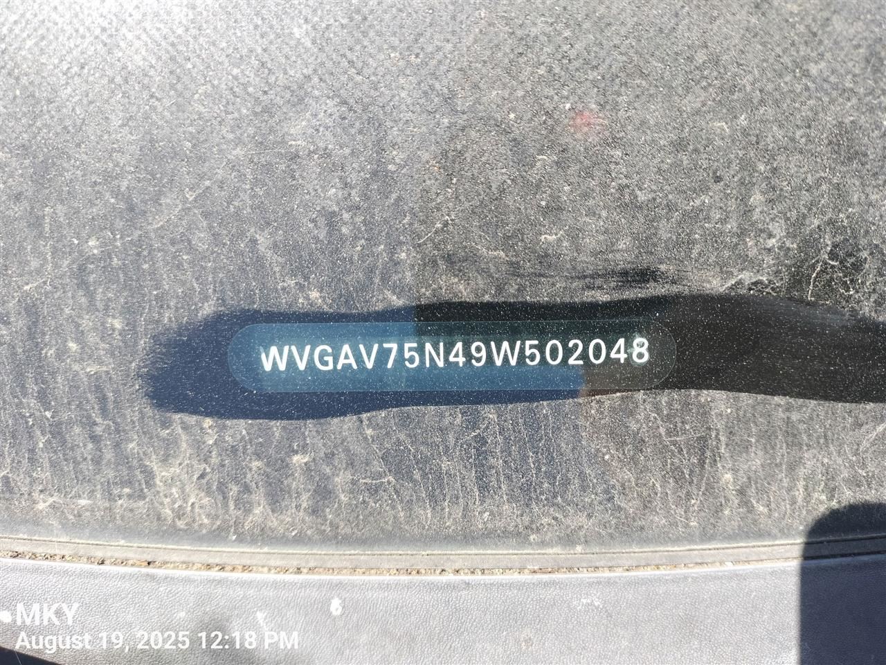 PASSANGER DASH AIR BAG 1Q0880204 2009-2010 VOLKSWAGEN TIGUAN - Image 3