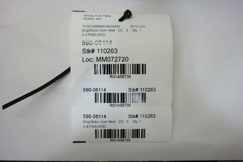 13 CHRYSLER 200 Engine ECM Electronic Control Module 2.4L 6 Speed
