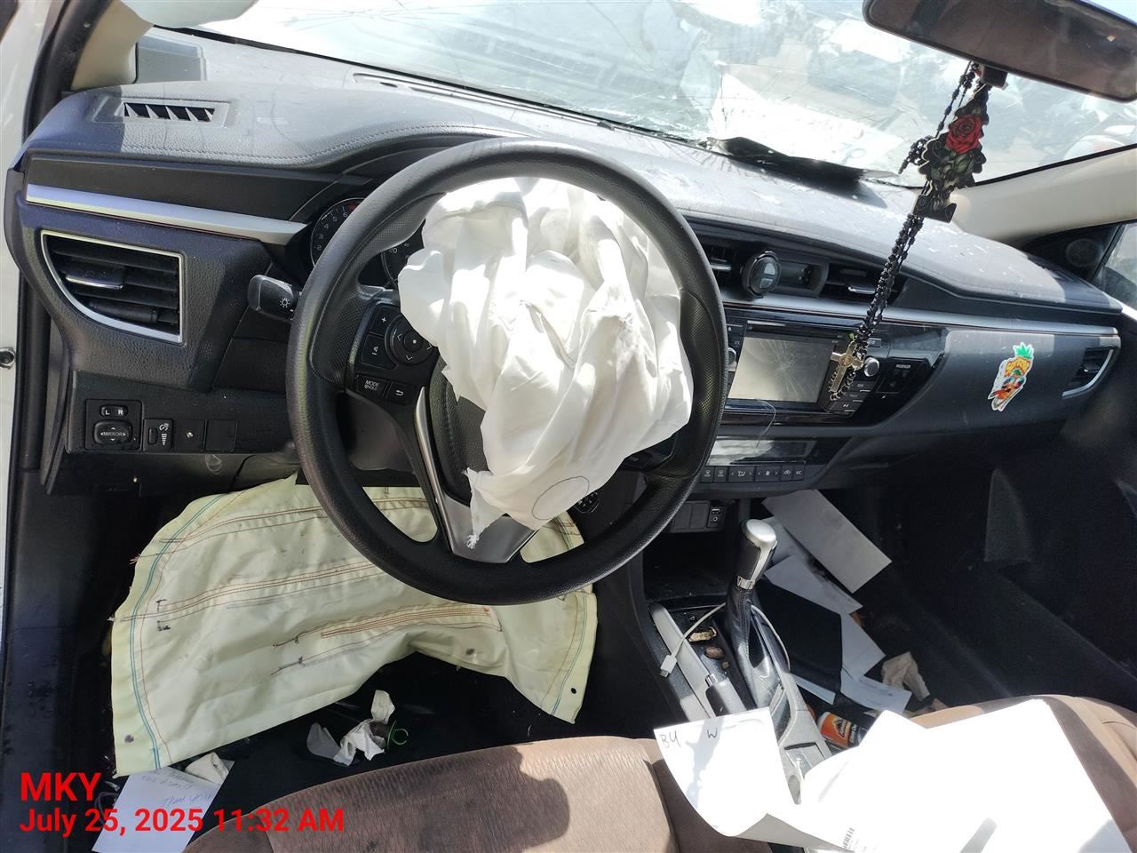 RIGHT BWN FRONT HEADREST OEM 2014 TOYOTA COROLLA - Image 4