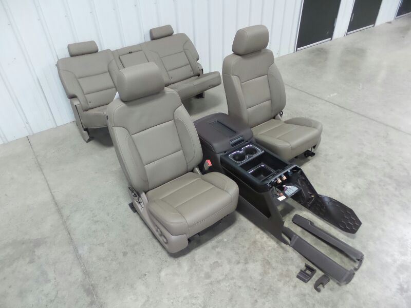 14 18 Silverado Seats Leather Seat Set Crew Cab Cocoa Dune 506769