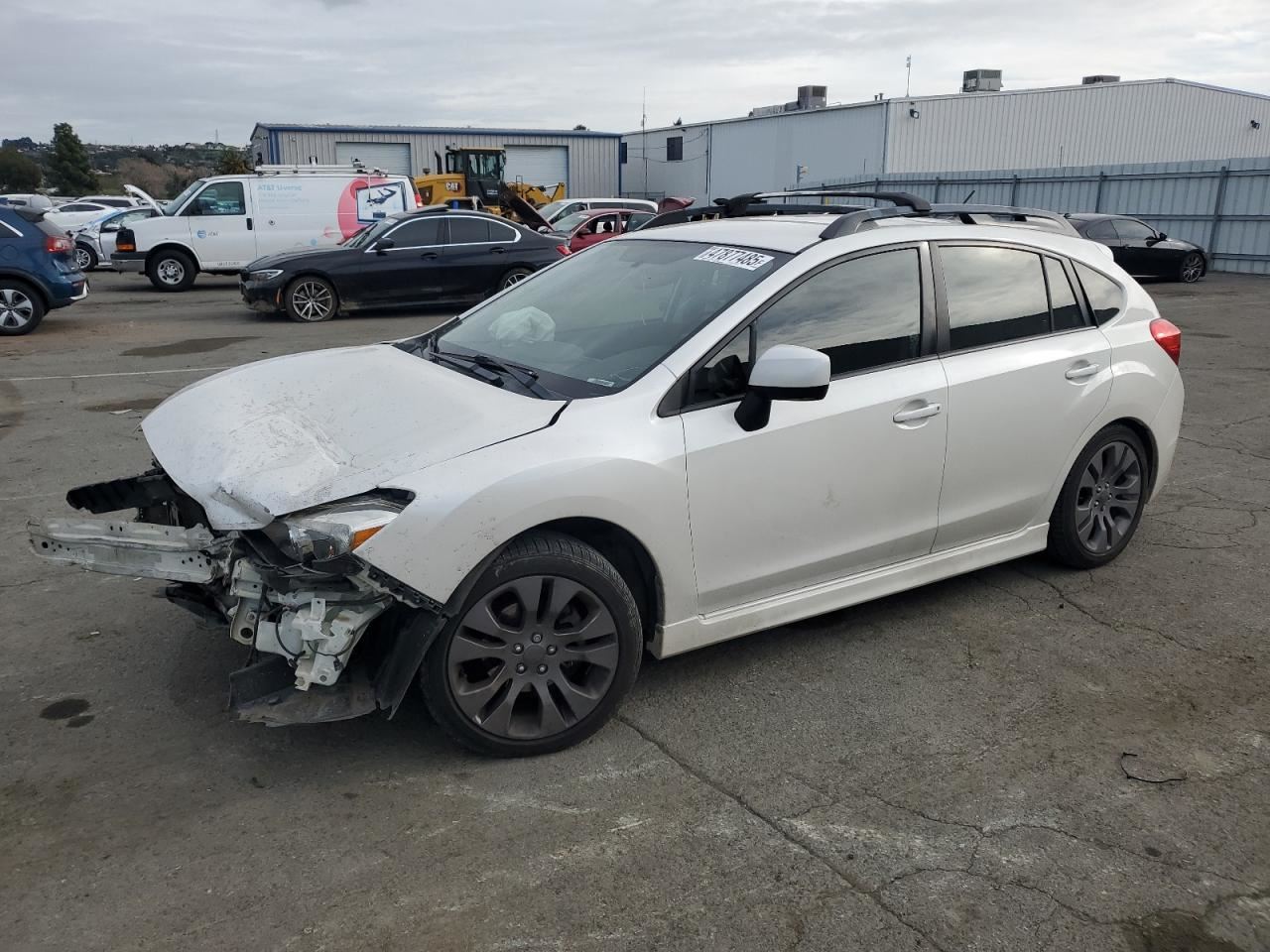 RIGHT BLK FRONT HEADREST OEM 2014 SUBARU IMPREZA - Image 2