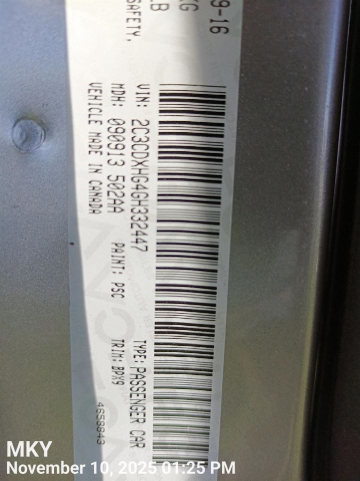 LEFT FRONT WIPER ARM OEM 2014 DODGE CHARGER 68082555AA - Image 1