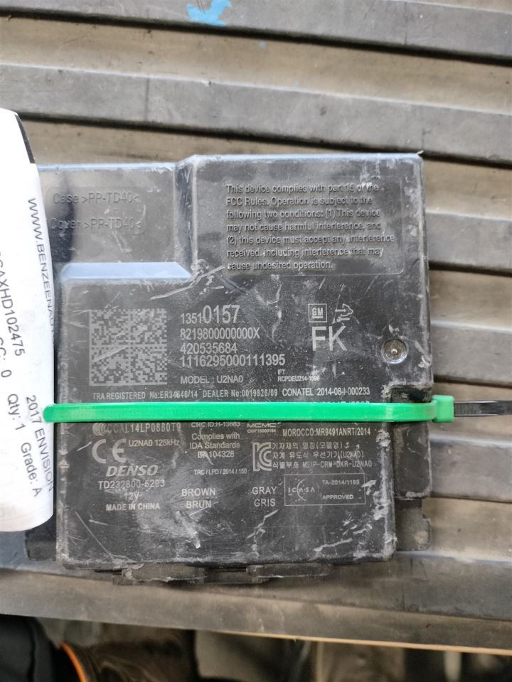 CHASIS CONTROL MODULE OEM 2017 BUICK ENVISION 1YR WRNTY 2927141732 - Image 1