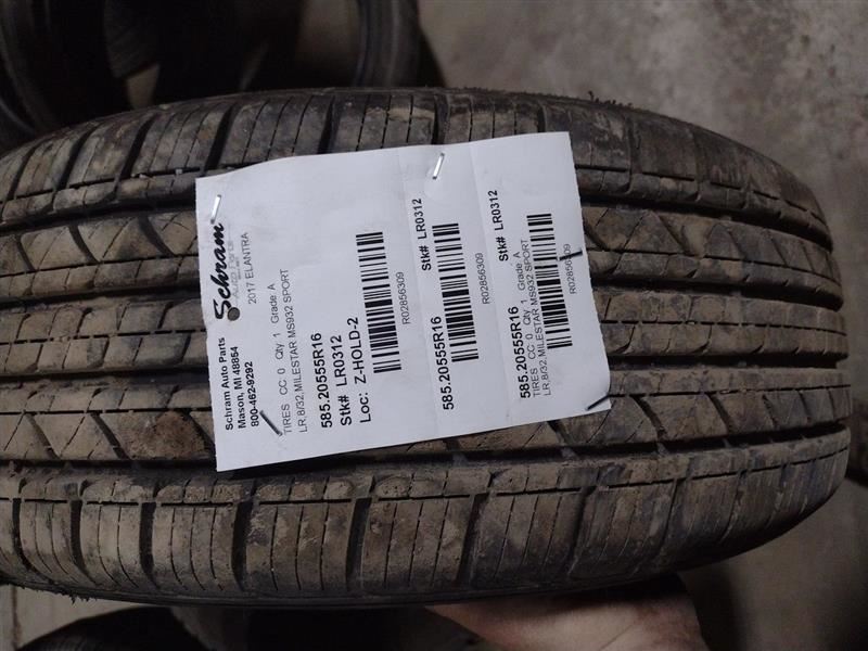 miho_nana77様用205/55R16 205/55 R16 Tire 8/32 Tread Depth Milestar Ms932 Sport
