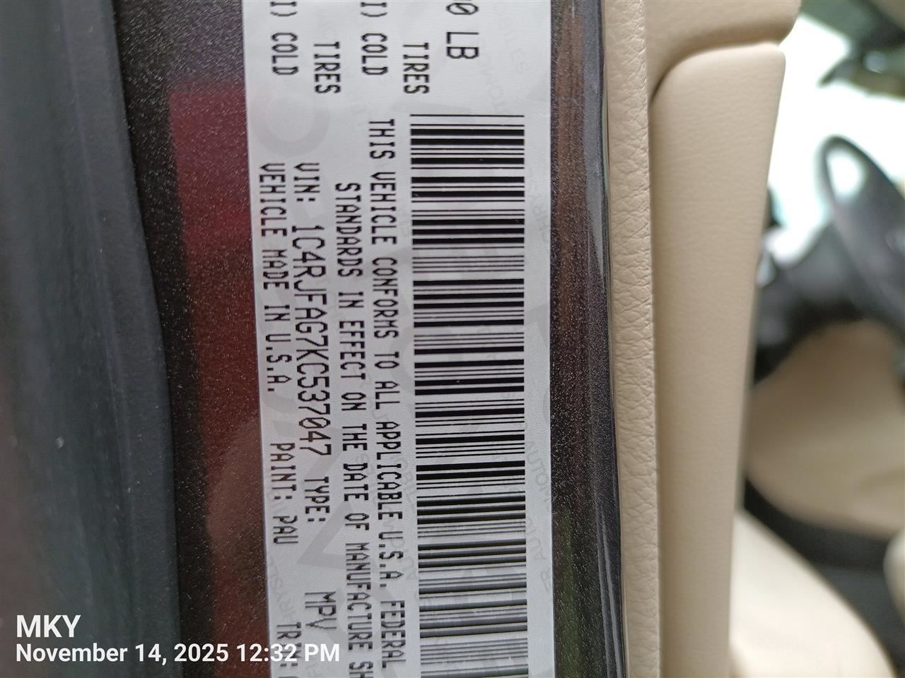 ENGINE WIRE HARNESS 68399843AB 2019 JEEP GRANDCHER - Image 2