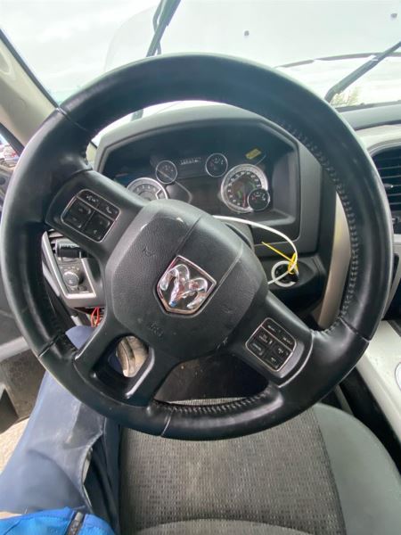 Benzeen   Ram 1500 Black Leather Steering Wheel Only 5NH65DX9AA OEM.   - Image 1