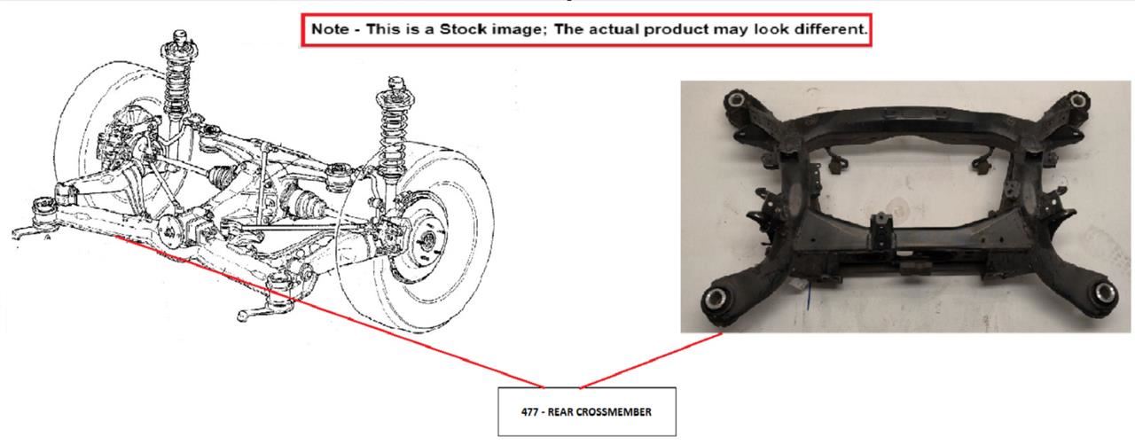 Benzeen CROSSMEMBER SUBFRAME 5085330AL 2008-2014 DODGE AVENGER - Image 1