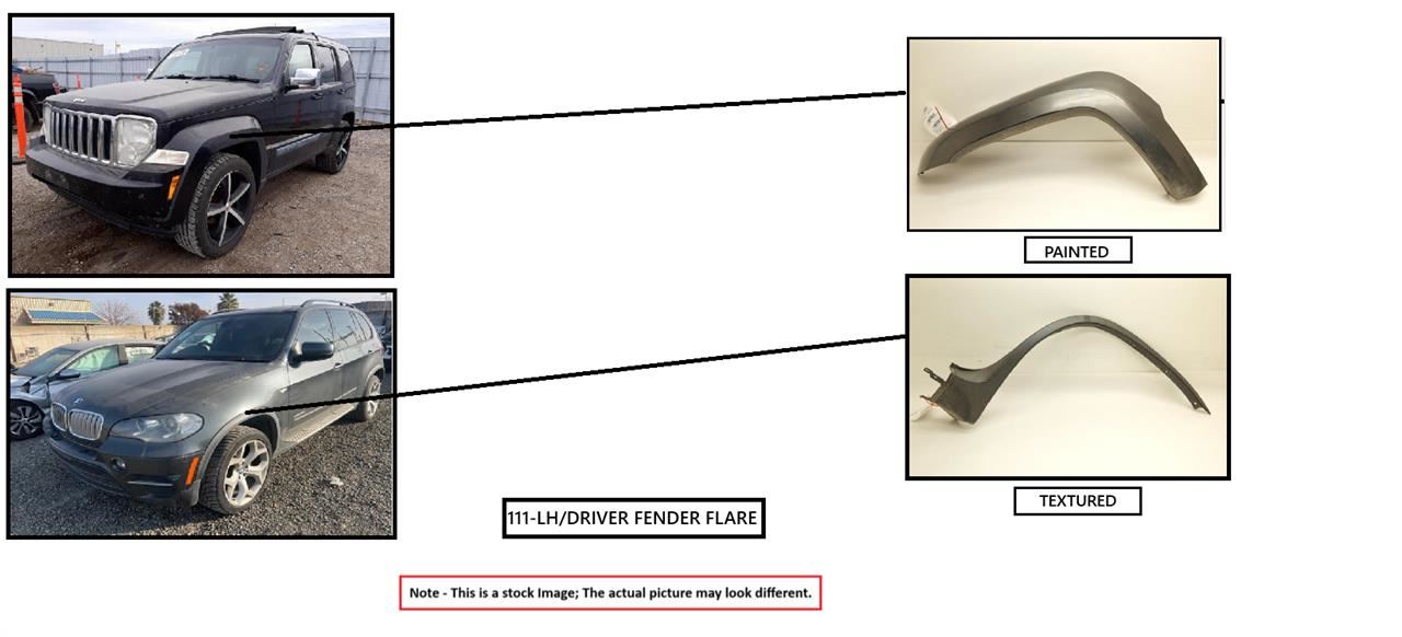 LEFT FENDER FLARE/EXT OEM 2016 LAND ROVER LR4 - Image 2