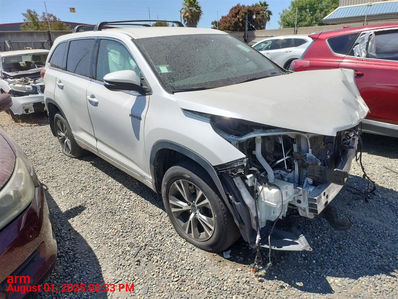 LEFT FRONT WIPER ARM OEM 2017 TOYOTA HIGHLANDR 852210E050 - Image 5
