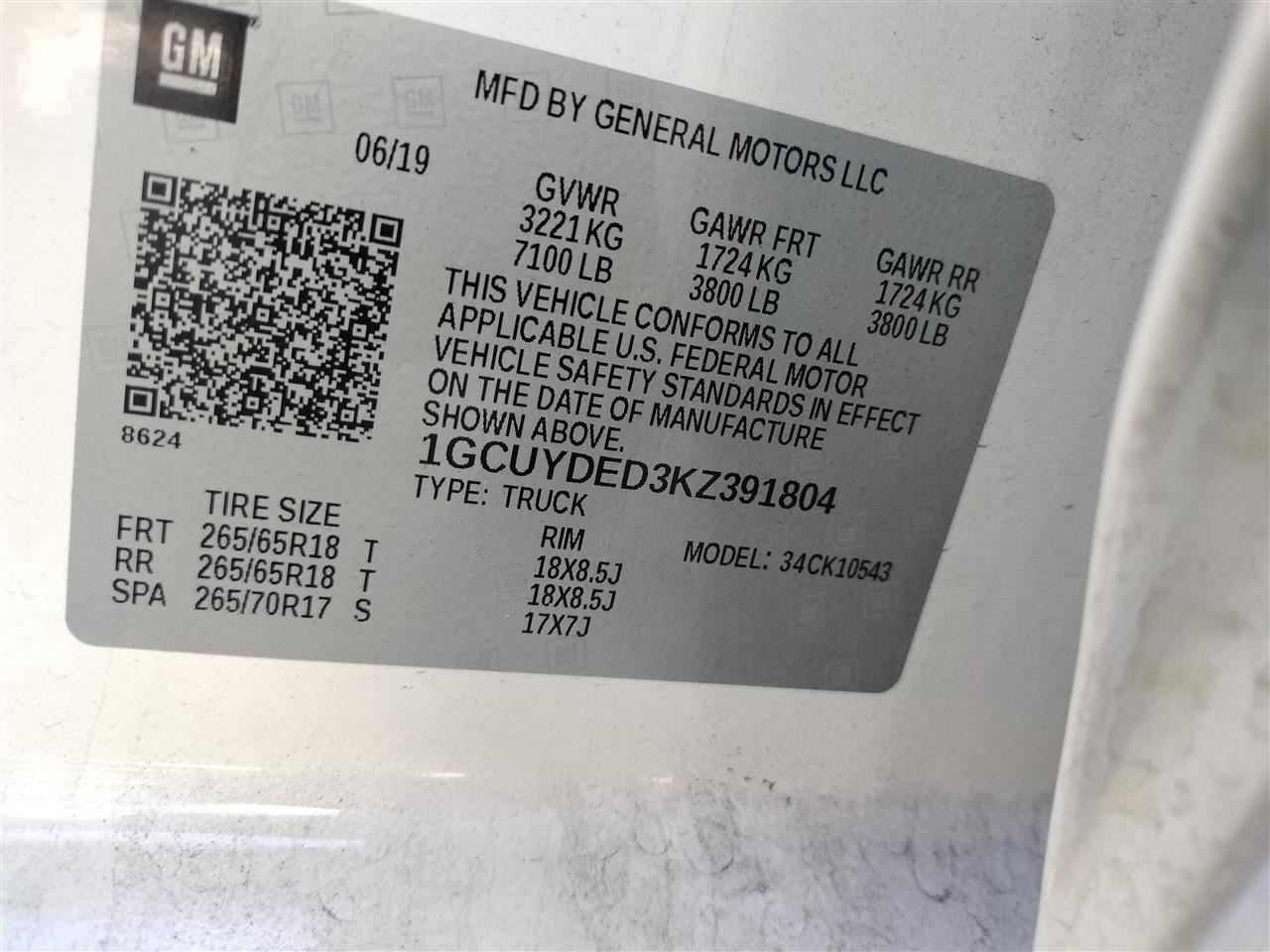 DASH WIRE HARNESS OEM 2019 CHEVROLET SILVRDO15 84638509 - Image 3