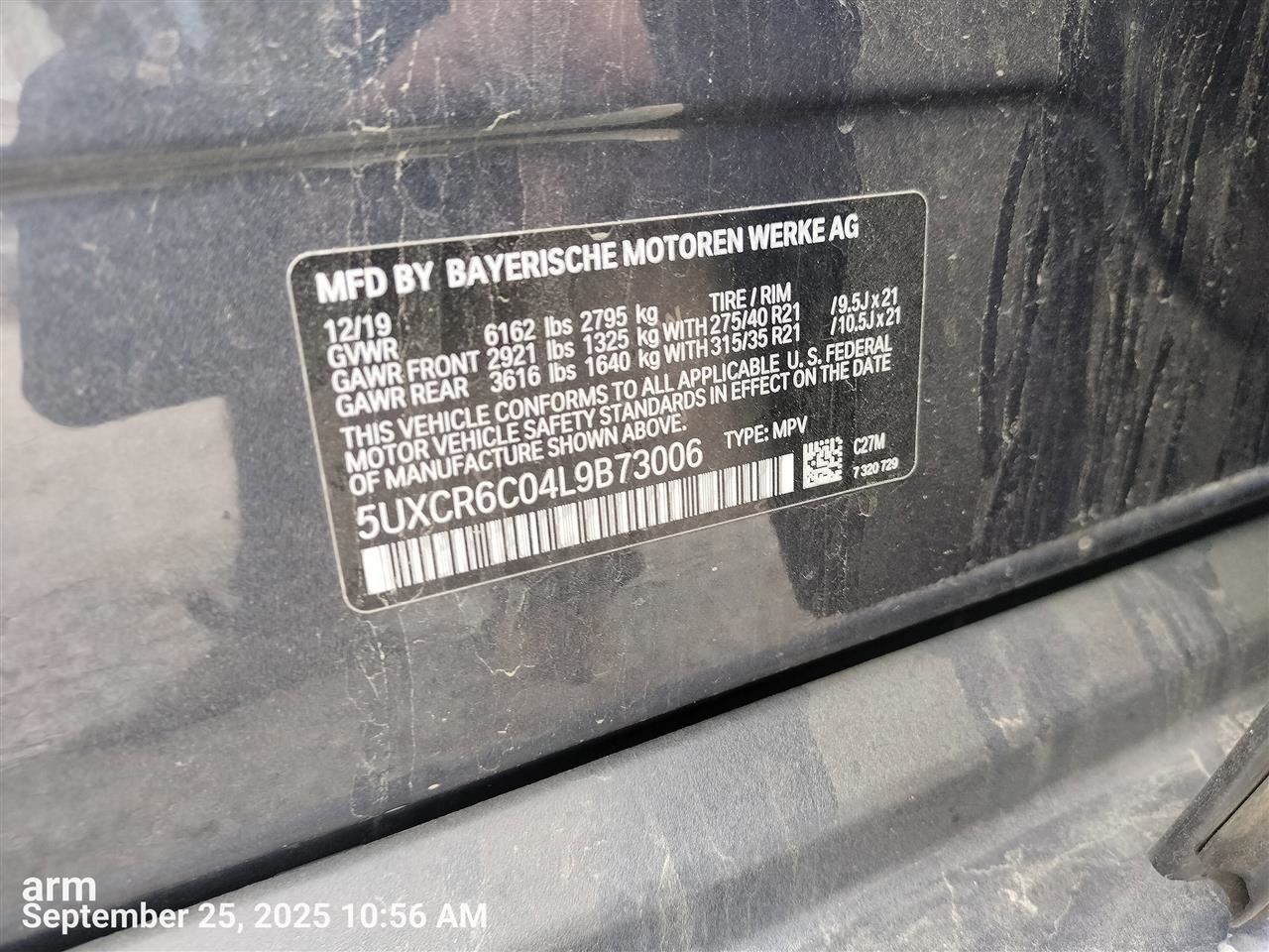 FRONT SUNROOF/MOONROOF MOTOR OEM 2020 BMW X5 1YR WRNTY - Image 2