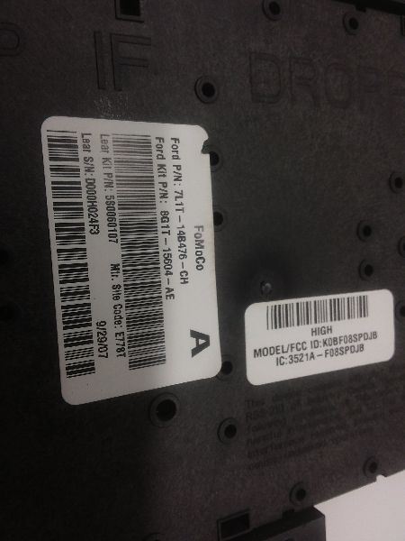 08 09 FORD TAURUS FUSE BOX MULTIFUNCTION CONTROL MODULE 8G1T-15604-AE