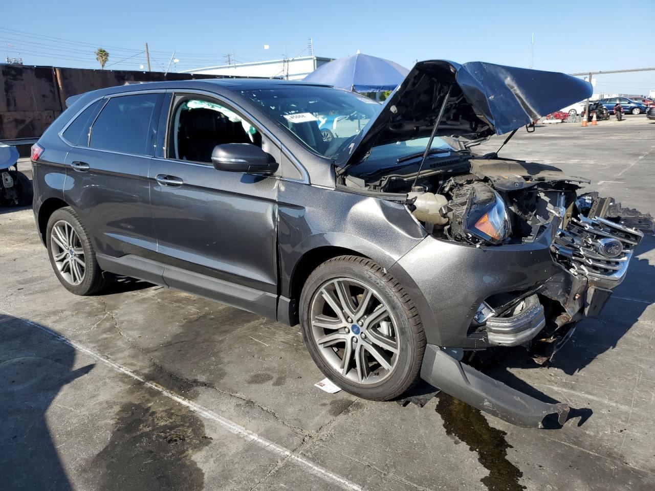 RIGHT BLK REAR HEADREST OEM 2020 FORD EDGE - Image 5