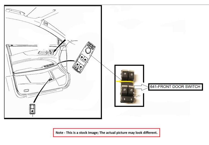 LEFT FRONT DOOR SWITCH OEM 14-19 TOYOTA HIGHLANDR 1YR WRNTY 848200E020 - Image 1