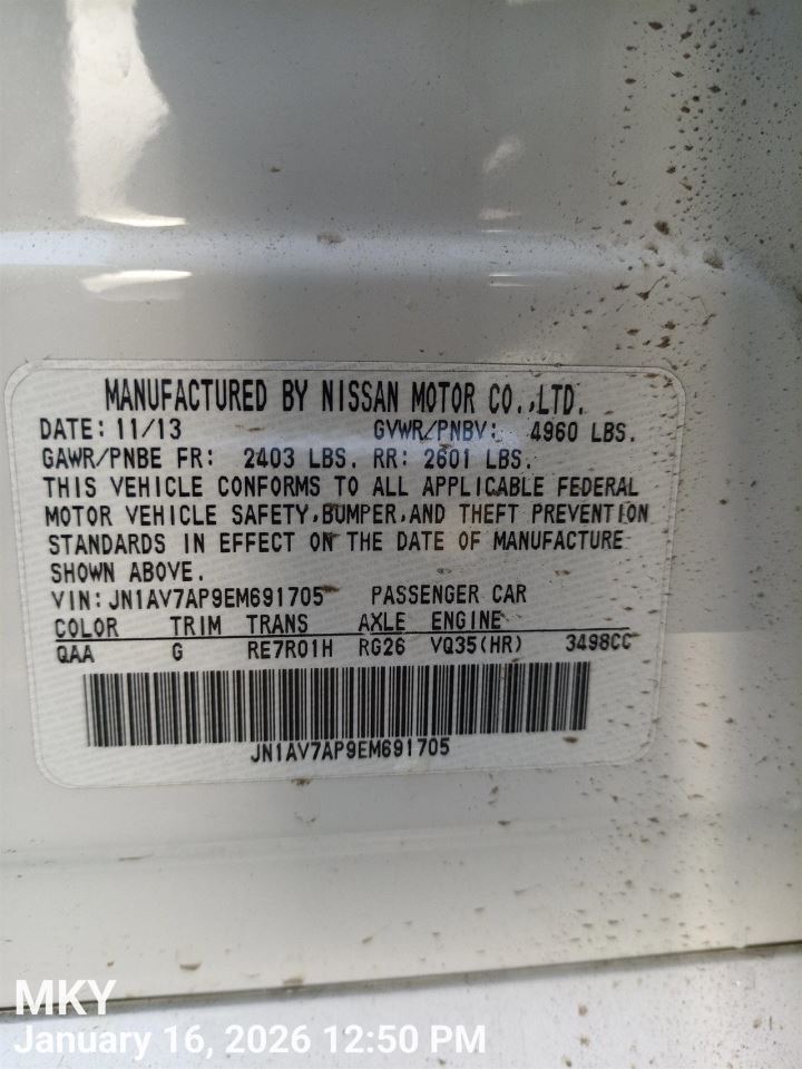 DASH WIRE HARNESS OEM 2014 INFINITI Q50 24010-4GA1D - Image 5