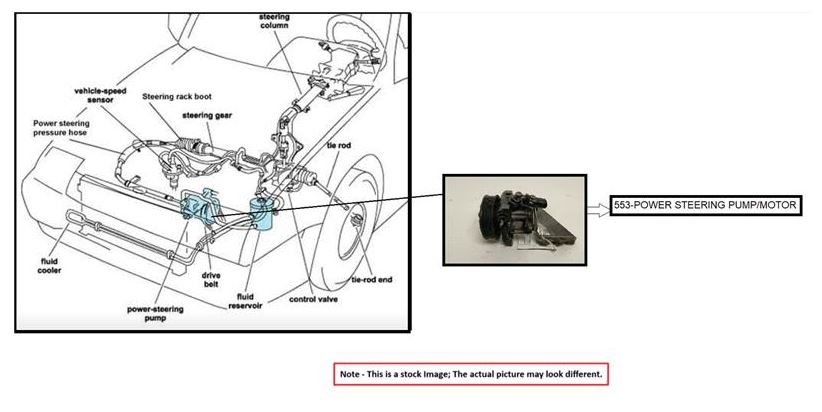 POWER STEERING PUMP/MOTOR OEM 02-09 TOYOTA CAMRY 1YR WRNTY - Image 1