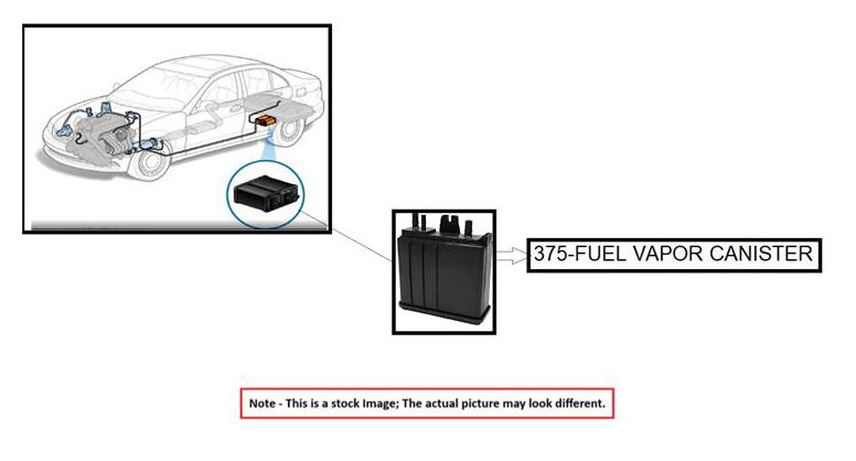 FUEL VAPOR CHARCOAL CANISTER OEM 2011 HONDA INSIGHT 17011TM8L01 - Image 1