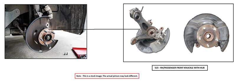 RIGHT FRONT SPINDLE KNUCKLE OEM 13-17 HONDA ACCORD - Image 1
