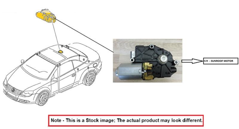 FRONT SUNROOF/MOONROOF MOTOR OEM 2019 CX-9 1YR WRNTY - Image 1
