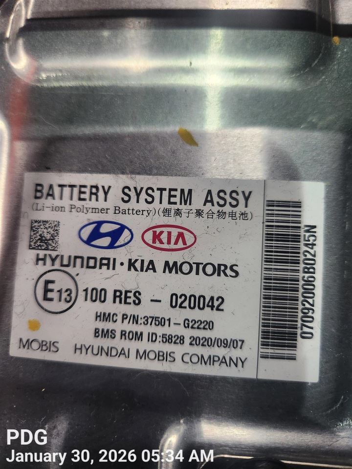 HYBRID BATTERY OEM 20-22 HYUNDAI IONIQ 1YR WRNTY 37510G2200 - Image 4