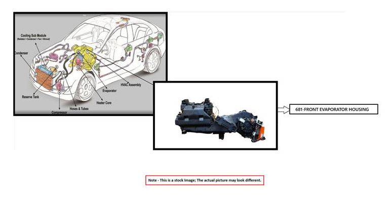 FRONT AC EVAPORATOR HOUSI OEM 2002 TOYOTA TACOMA 1YR WRNTY 8710304030 - Image 1